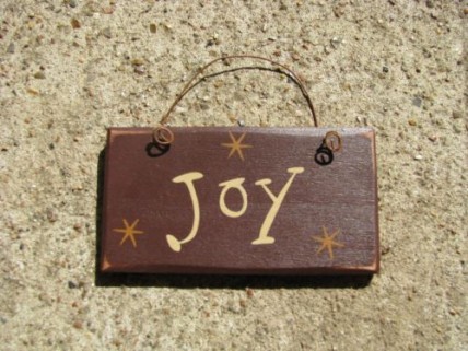 1004J - Joy mini wood sign 1004J - Joy mini wood sign