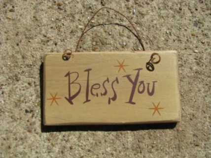 1004Y- Bless You mini wood sign 1004Y- Bless You mini wood sign