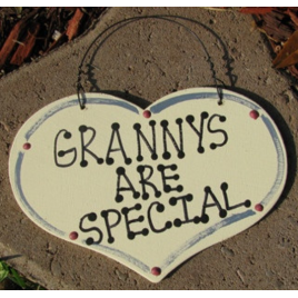 Grannys Are Special 1006  Large Wood Heart    Grannys Are Special 1006  Large Wood Heart
