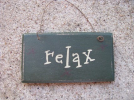 1008R - Relax Green Mini Sign 1008R - Relax Green Mini Sign