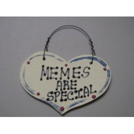 1016 - Memes Are Special small wood heart  1016 - Memes Are Special small wood heart