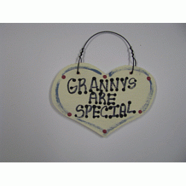 1021 - Grannys Are Special smalll wood Heart 1021 - Grannys Are Special smalll wood Heart