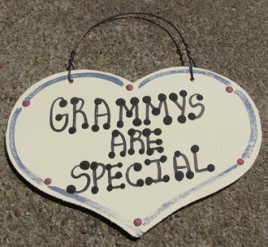 1028GRAM - Grammys Are Special large wood heart 