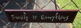 1055CP-Family is Everything wood sign