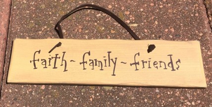 1076CP-Faith Family Friends wood sign 1076CP-Faith Family Friends wood sign