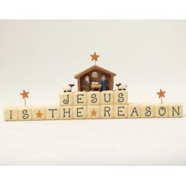 82643 Resin Block Jesus is the reason for the season 82643 Resin Block Jesus is the reason for the season