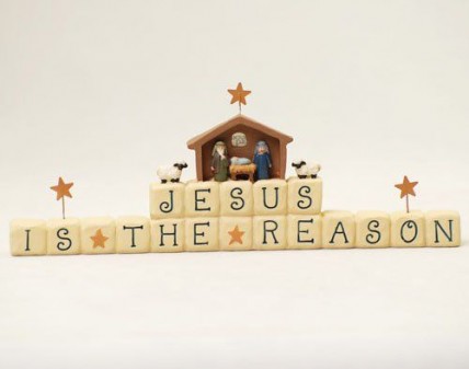 82643 Resin Block Jesus is the reason for the season 82643 Resin Block Jesus is the reason for the season