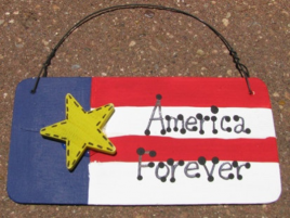 Patriotic Sign 10977AF - America Forever 