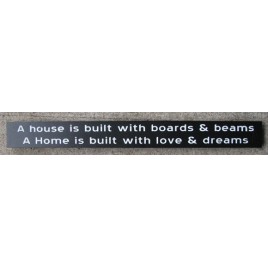10983K - A House is Built with boards and beams wood block 10983K - A House is Built with boards and beams wood block