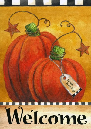 Pumpkin Garden Fall Flag 1104PAWGF - Pumpkin Autumn Welcome Pumpkin Garden Fall Flag 1104PAWGF - Pumpkin Autumn Welcome
