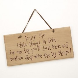 1106CP-Enjoy the Little Things in life wood sign 