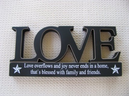 11146A - Love Tabletop Cutout 