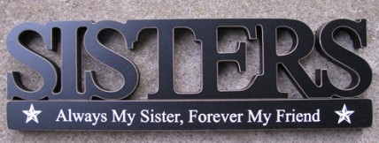 11146E - Sisters Tabletop Cutout 