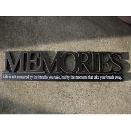11146H - Memories Tabletop Cut Out Free Standing Wood 11146H - Memories Tabletop Cut Out Free Standing Wood