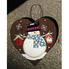 Heart Metal 1115 Snowman Christmas Ornament Heart Metal 1115 Snowman Christmas Ornament