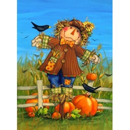 Fall Scarecrow Garden Flag 11210SGF - October Scarecrow Fall Scarecrow Garden Flag 11210SGF - October Scarecrow