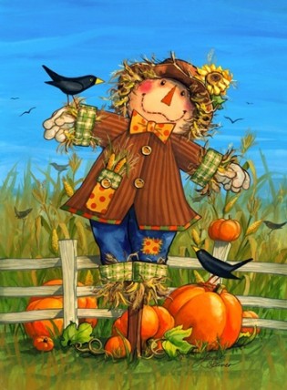 Fall Scarecrow Garden Flag 11210SGF - October Scarecrow Fall Scarecrow Garden Flag 11210SGF - October Scarecrow