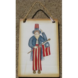 1123 - Uncle Sam wood sign 1123 - Uncle Sam wood sign