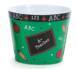 Teacher Gifts 1137304   Plastic Pot Cover School Daze 
