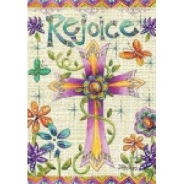 Easter Garden Flag 1146 Rejoice 