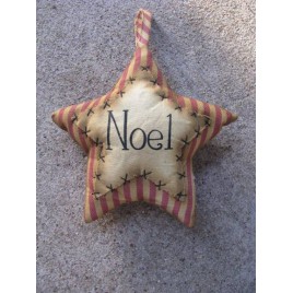 Primitive Decor 1146089SN - Stripe Noel Star Primitive Decor 1146089SN - Stripe Noel Star