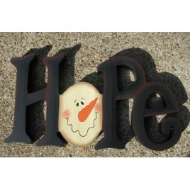 11653H - Hope wood Snowman Block 11653H - Hope wood Snowman Block