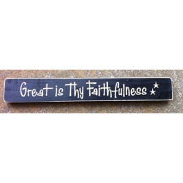 12420B - Great is Thy Faithfulness engraved wood block 