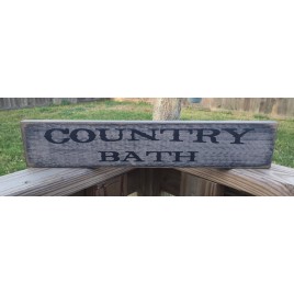  Primitive Wood Block Country Bath 12561  