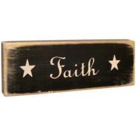 Primitive Wood Block 12566 -  Black Faith 