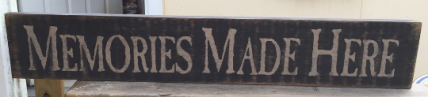 Primitive Wood Block 12643 Memories Made Here Primitive Vintage Look Primitive Wood Block 12643 Memories Made Here Primitive Vintage Look