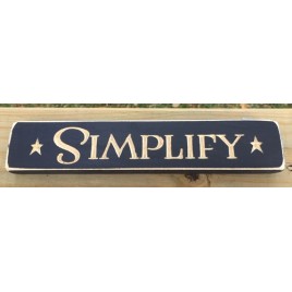 12S Simplify engraved wood block 