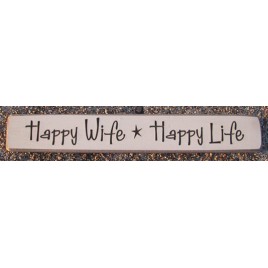 12HWHL-Happy Live Happy Wife Wood engraved block 12HWHL-Happy Live Happy Wife Wood engraved block