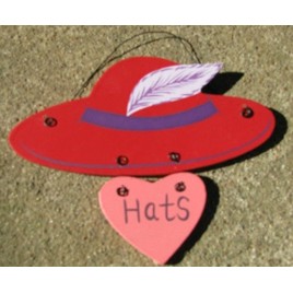Wooden Red Hat 1327 - Red Hats Wooden Red Hat 1327 - Red Hats