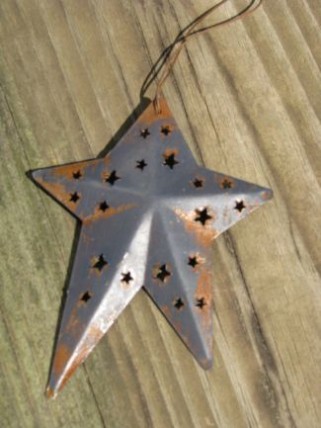 WD1382B - Blue Metal Star Ornament WD1382B - Blue Metal Star Ornament