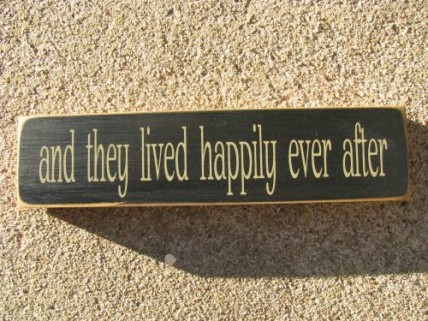 1495 And They Lived Happily ever after wood block 1495 And They Lived Happily ever after wood block