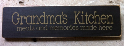 Primitive Country 1687BK - Grandmas Kitchen Wood Block