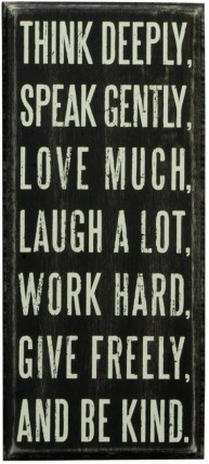 Primitive Wood Box Sign 17037 Think Deeply Primitive Wood Box Sign 17037 Think Deeply