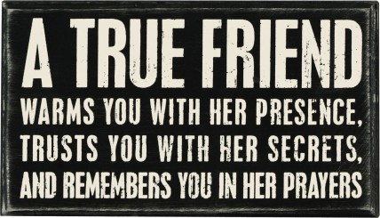 Primitive Wood Box Sign 17424 A True Friend warms you with her presence Primitive Wood Box Sign 17424 A True Friend warms you with her presence