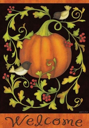 1962PVFG - Pumpkins and Vines Garden Flag 1962PVFG - Pumpkins and Vines Garden Flag