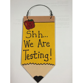 Teacher Gifts Wood Pencil 2003 Shh... We are Testing!