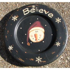 Snowman Plate 203698 Believe Snowman plate Snowman Plate 203698 Believe Snowman plate