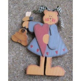 Wood Bear 2116B - Bear with bee hive Wood Bear 2116B - Bear with bee hive