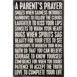 Primitive Wood Box Sign A Parent's Prayer Primitive Wood Box Sign A Parent's Prayer