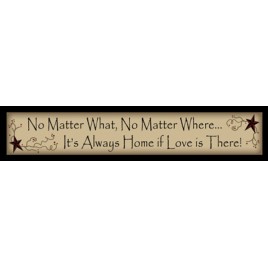 222NMW - No Matter What, No matter where...It's always home if love is there! wood block 222NMW - No Matter What, No matter where...It's always home if love is there! wood block