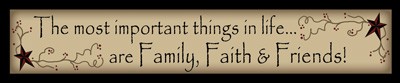 227TMI - The most Important things in life...are Faith Family Friends Wood Block 227TMI - The most Important things in life...are Faith Family Friends Wood Block