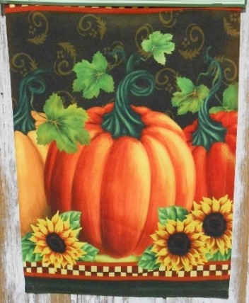 2408 Pumpkin Sunflower Garden Flag 2408 Pumpkin Sunflower Garden Flag