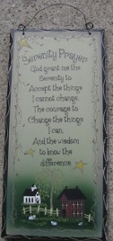 2476SPG Serenity Prayer  wood sign 