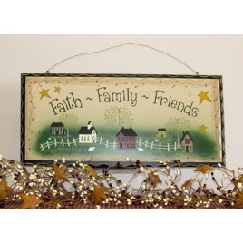 2481 - Faith Family Friends Wood Sign 2481 - Faith Family Friends Wood Sign