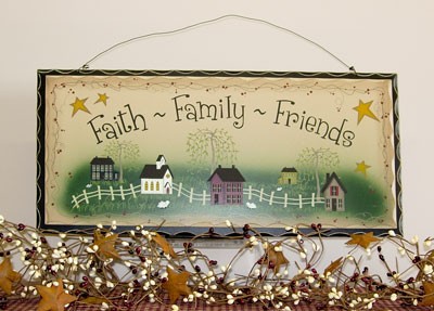 2481 - Faith Family Friends Wood Sign 2481 - Faith Family Friends Wood Sign