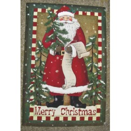 2502SF - Santa Merry Christmas Garden Flag 